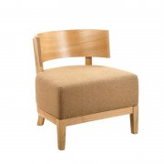 简约现代木质软包沙发椅